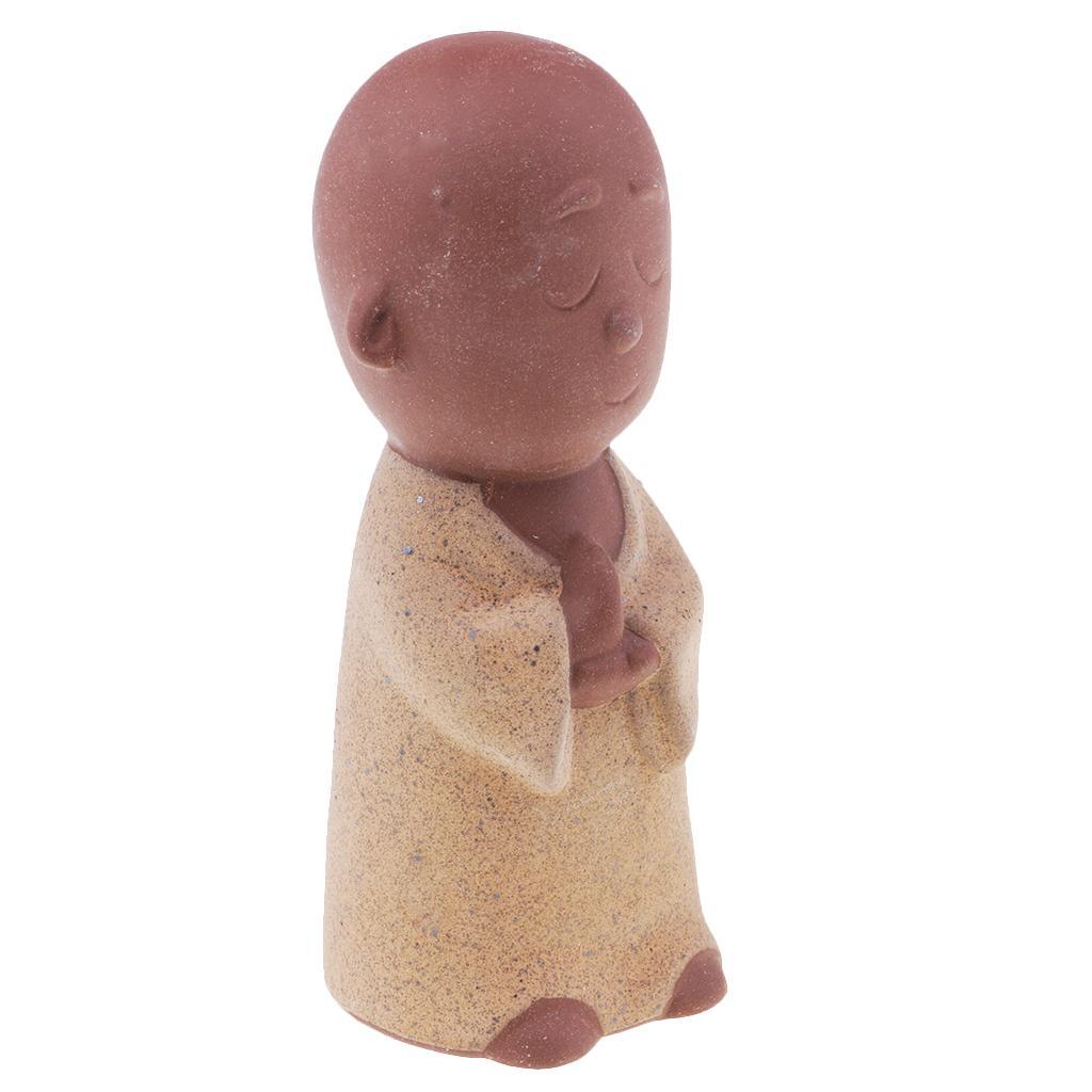 Ceramic Tea Pet Desktop Decoration Lovely Buddha Little Monk Sand Tea Pet