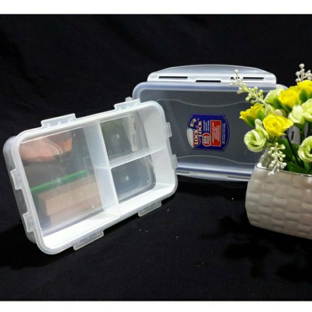 Hộp Bảo Quản Thực Phẩm LocknLock Chia Ngăn (Ngăn Có Thể Nhấc Ra), Khóa 4 Cạnh, Ron Silicone -Nhiều Size
