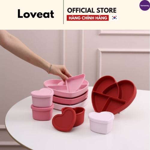 Ngăn đựng tách rời Loveat cho khay hình trái tim xinh xắn