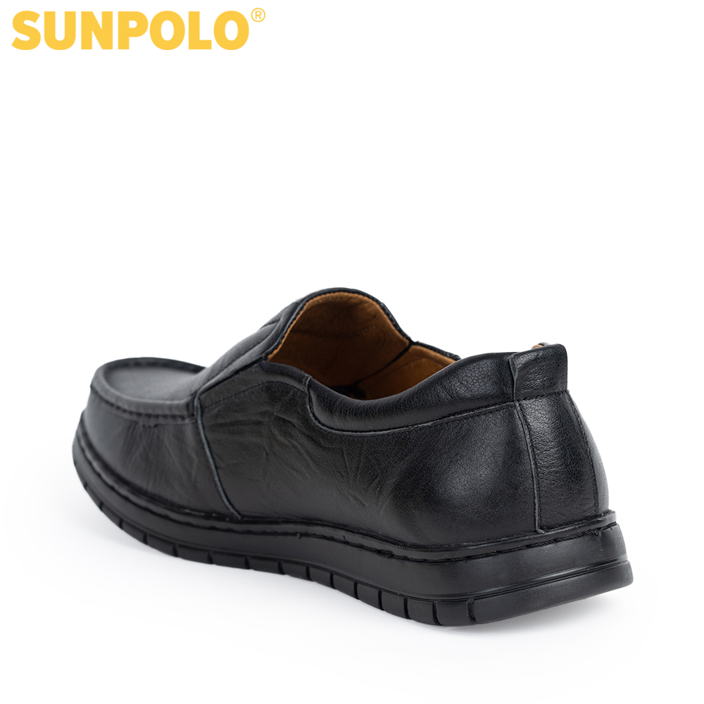 Giày mọi nam da bò SUNPOLO CS5074 Có 2 phiên bản màu