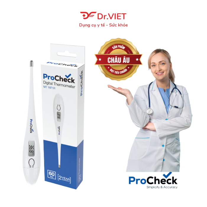 Nhiệt Kế Điện Tử Dạng Bút ProCheck MT16F1 Chính Hãng. Sử Dụng Đo Dễ Dàng, Kết Quả Đo Nhanh Chóng, Chức Năng Phát âm Báo