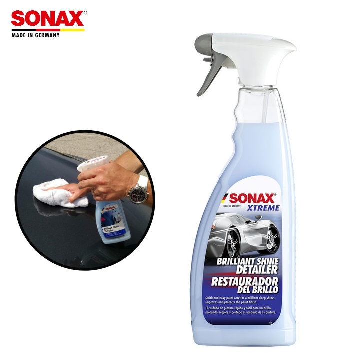 Dung dịch làm bóng nhanh sơn khô Sonax Xtreme Brilliant Shine Detailer 287400 dung tích 500ml - Hàng Nhập Khẩu