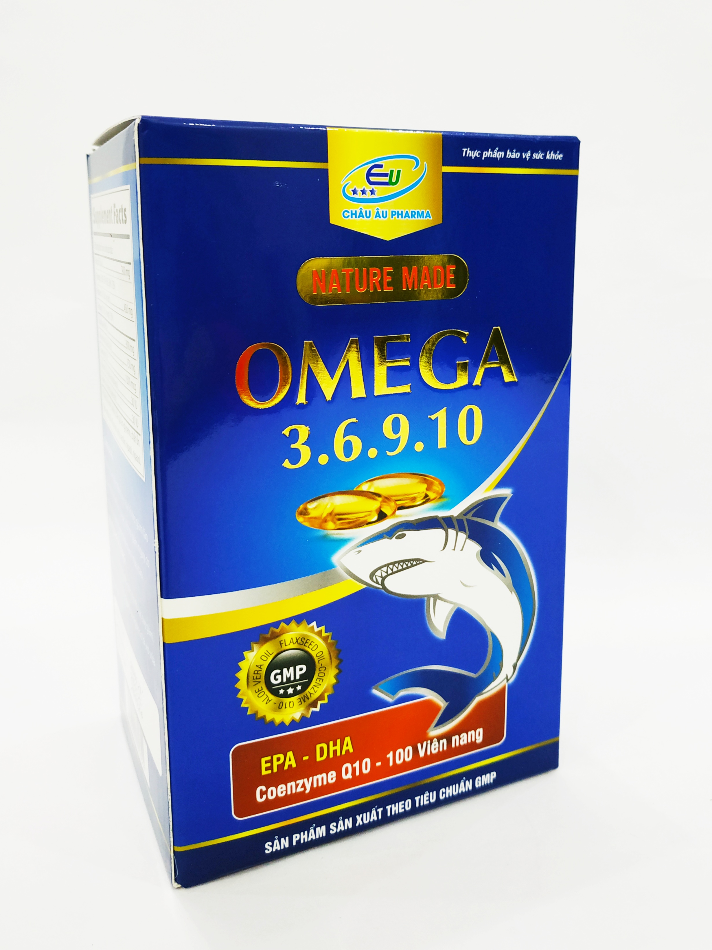 Viên Uống Dầu Cá Omega 369 10 - Bổ Sung Omega 3 6 9, Coenzym Q10 - Giảm Mỡ Máu, Xơ Vữa Động Mạch - Giảm Nguy Cơ Mắc Bệnh Tim Mạch - Tốt Cho Mắt, Tóc - Hỗ Trợ Làm Đẹp Da - Lọ 100 Viên