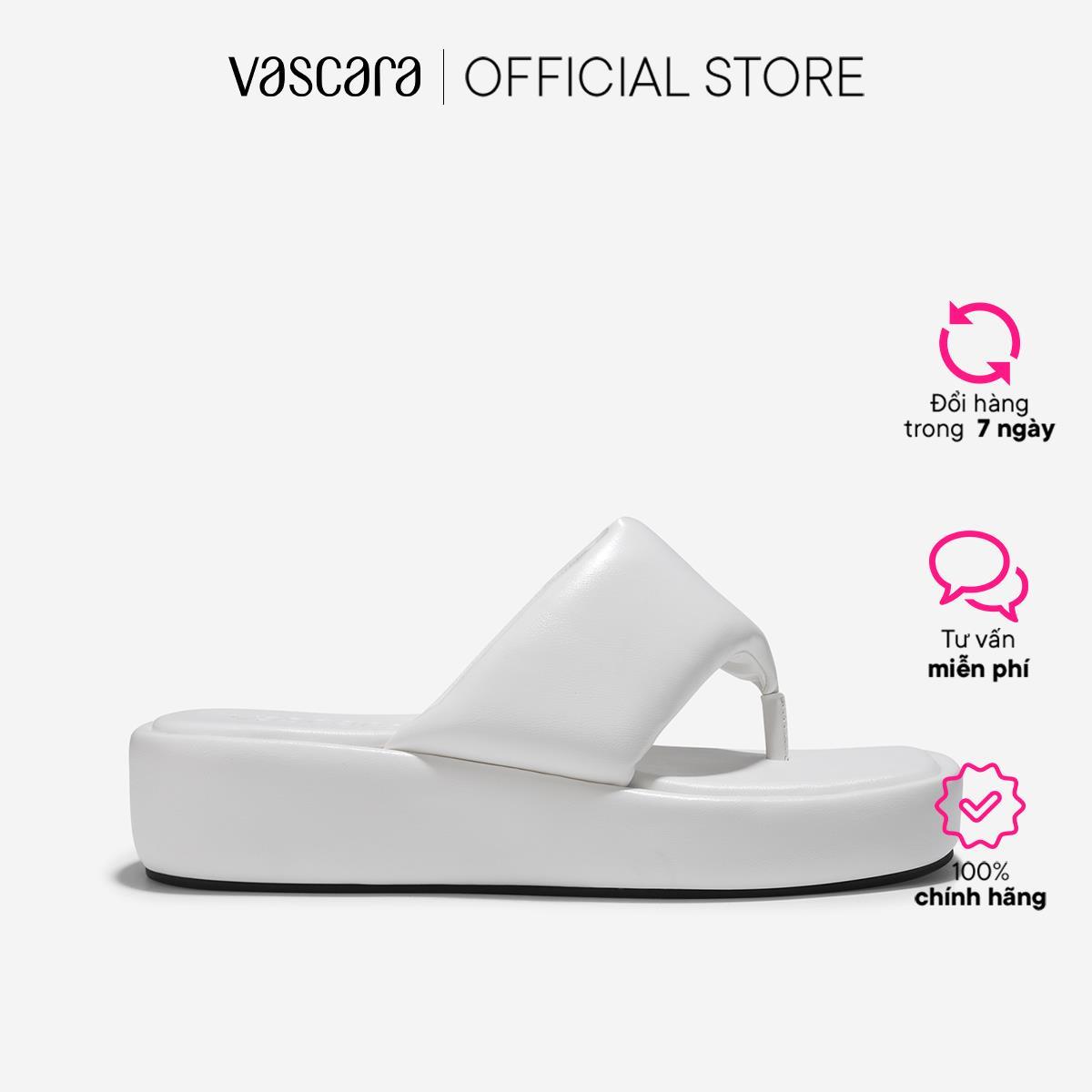 Vascara Dép Kẹp Flatform Quai Phồng - DXP 0198