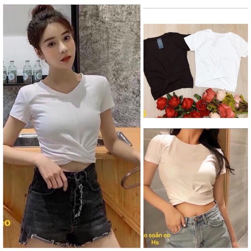 Áo Croptop Nữ Ôm Eo Siêu Xinh Áo Ngắn Nữ Dáng Ôm Cực Tôn Dáng