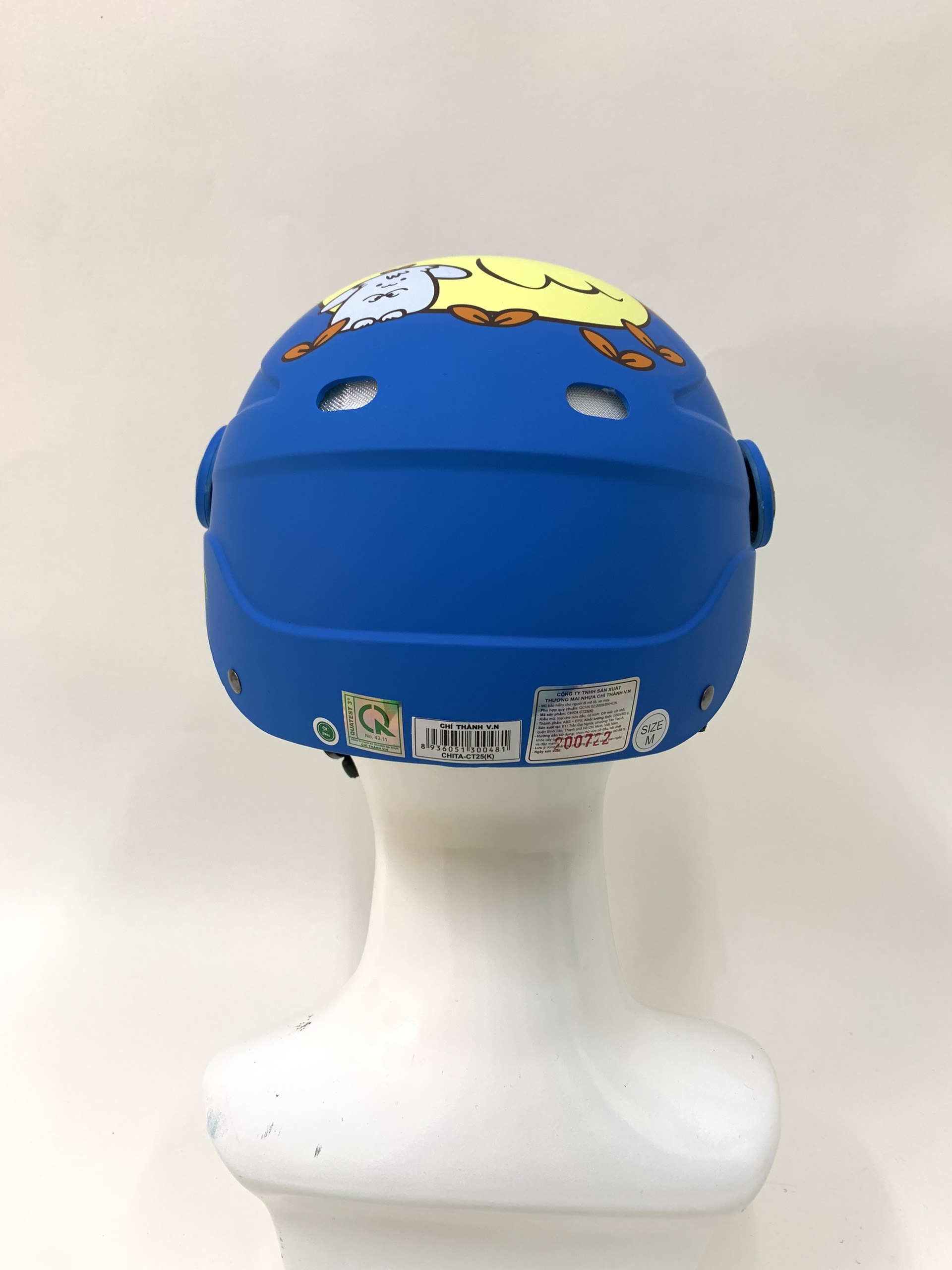 Mũ Bảo Hiểm Trẻ Em CHITA HELMETS CT25 Tem Gà và Thỏ