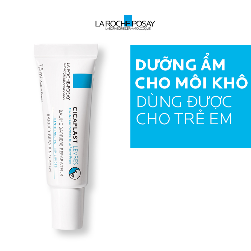 Kem Dưỡng Môi Phục Hồi Độ Ẩm &amp; Bảo Vệ Môi La Roche-Posay Cicaplast Lips (7.5ml)