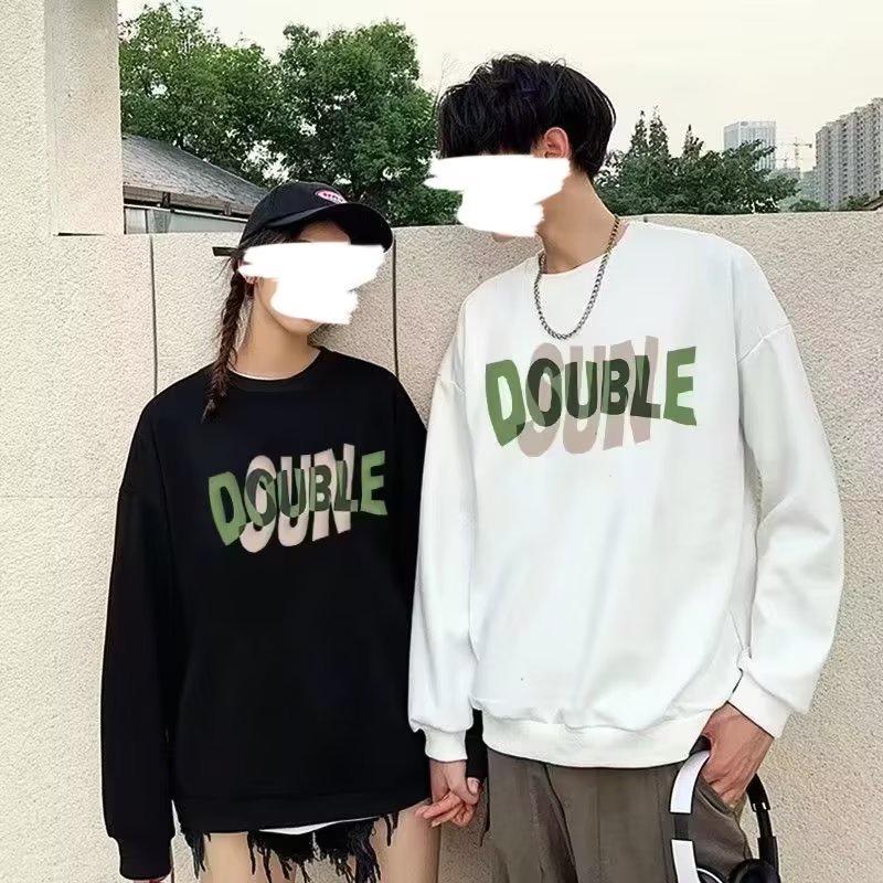 Áo Sweater Tay Dài Cổ Tròn Dáng Rộng In Chữ Phong Cách Hip hop Thời Trang Cho Nam Giới Size M-3XL