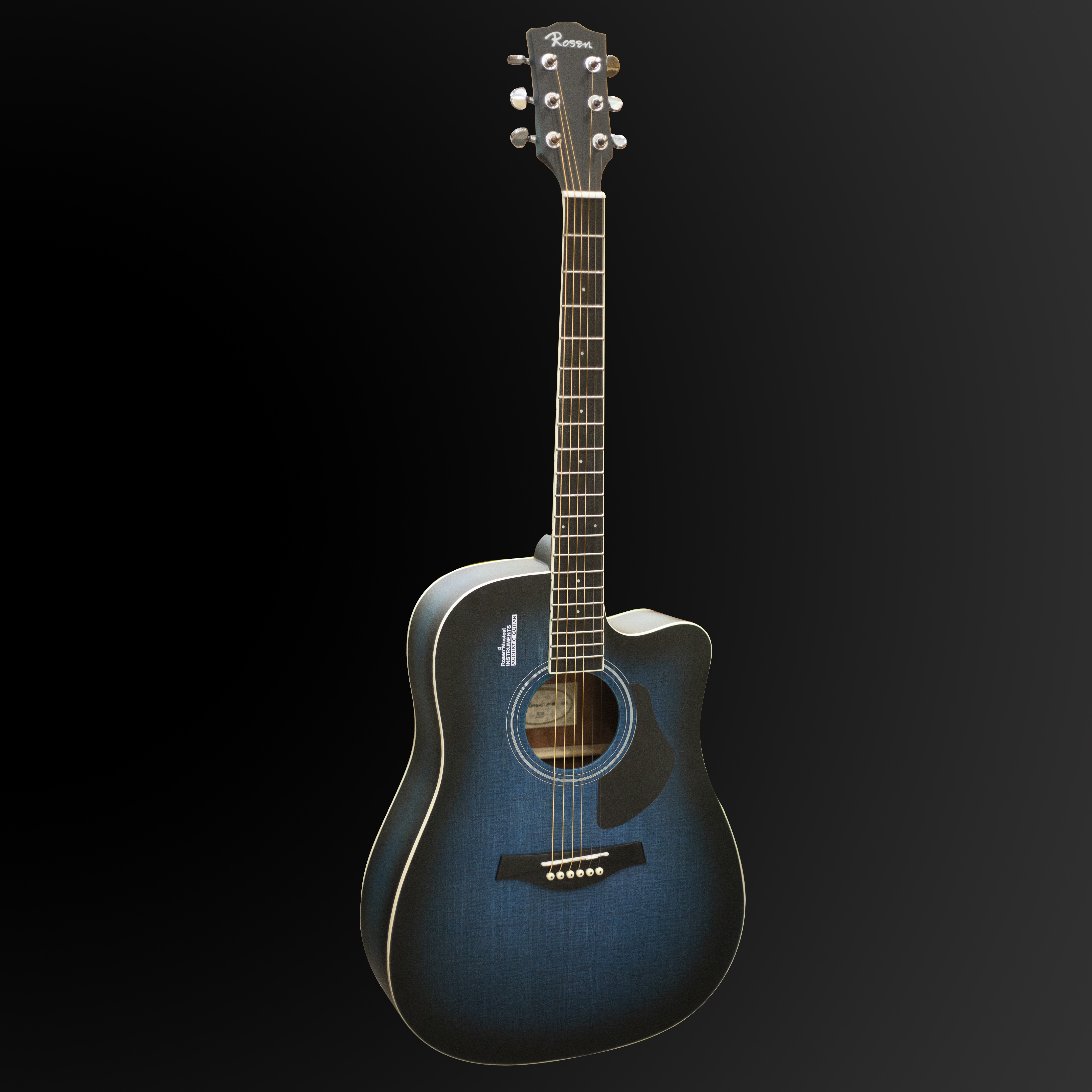 Đàn Guitar Acostic Rosen G13BL Chính Hãng - Màu Xanh Dương , Âm Thanh Tốt