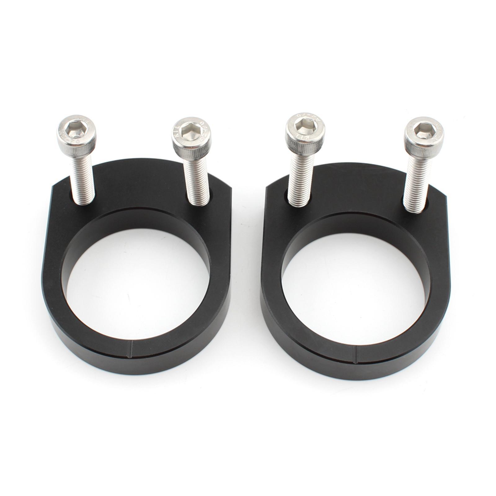 2 Pieces Handlebar Risers, Handlebar Clamp 14mm Aluminum Alloy Adapters Handle Bar Riser Clamp for  Zzr1400 Motorbike Accessories
