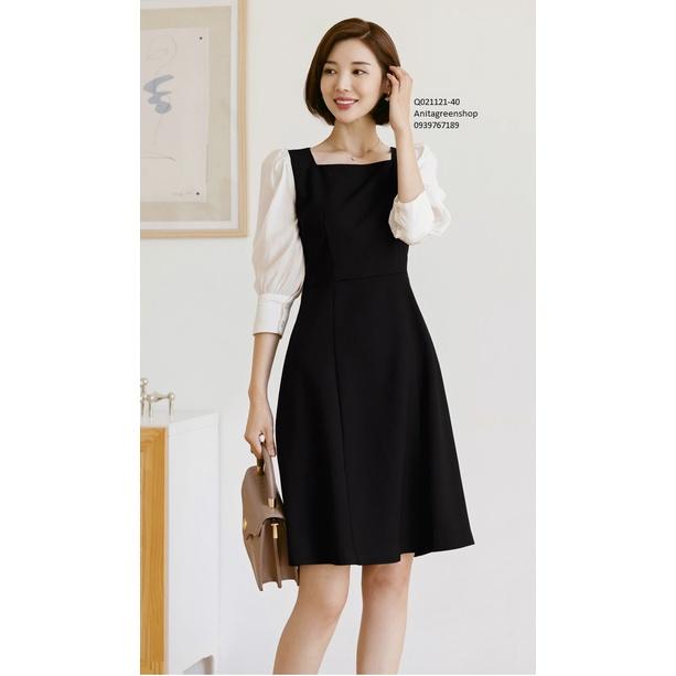 Đầm phối màu thanh lịch  - Q02-1121