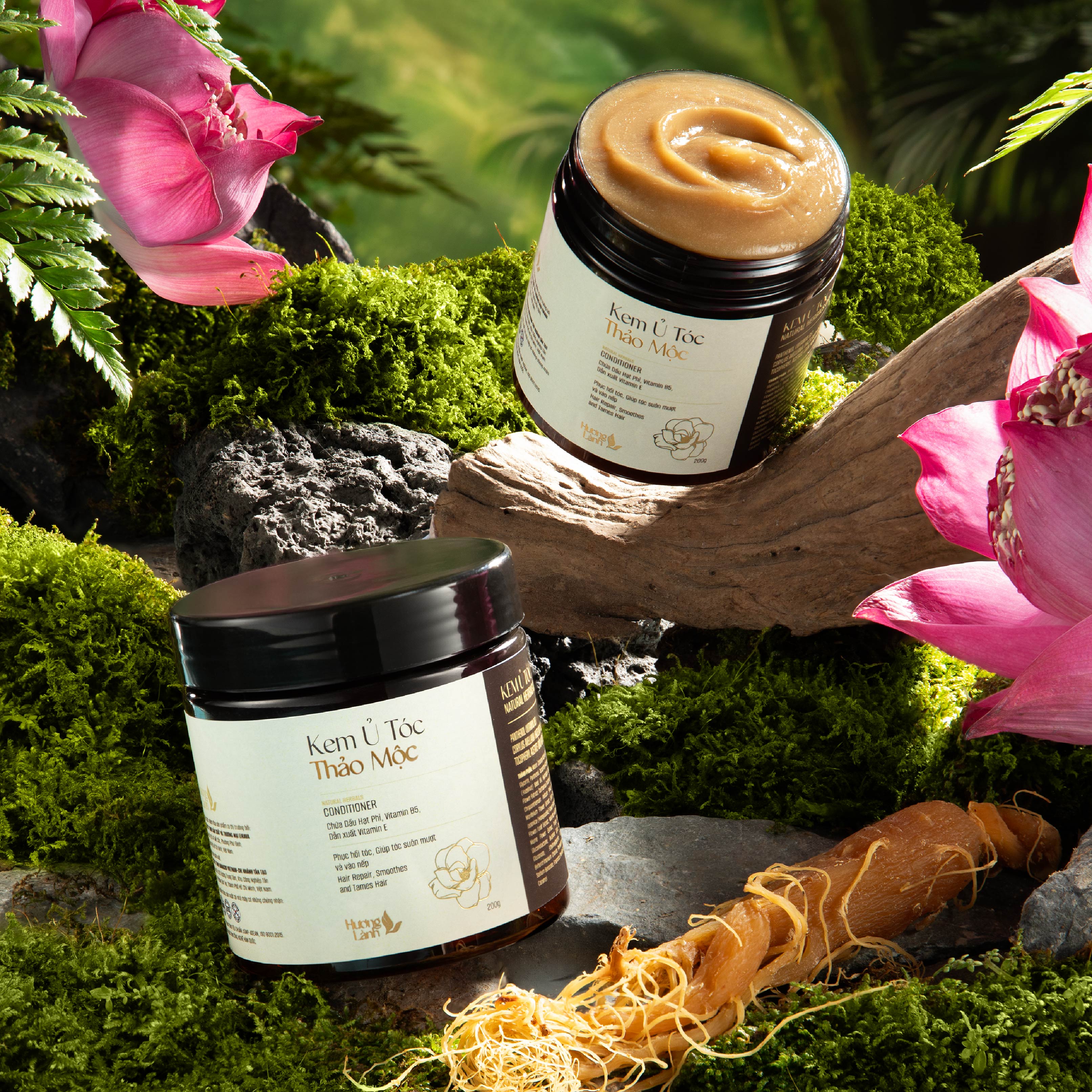 COMBO 3 sản phẩm DẦU GỘI thảo mộc + KEM Ủ TÓC thảo mộc + TINH CHẤT BƯỞI THẢO MỘC HƯƠNG LÀNH hỗ trợ mọc tóc, giảm gãy rụng hiệu quả, giúp tóc suôn mượt tự nhiên, nuôi dưỡng da đầu
