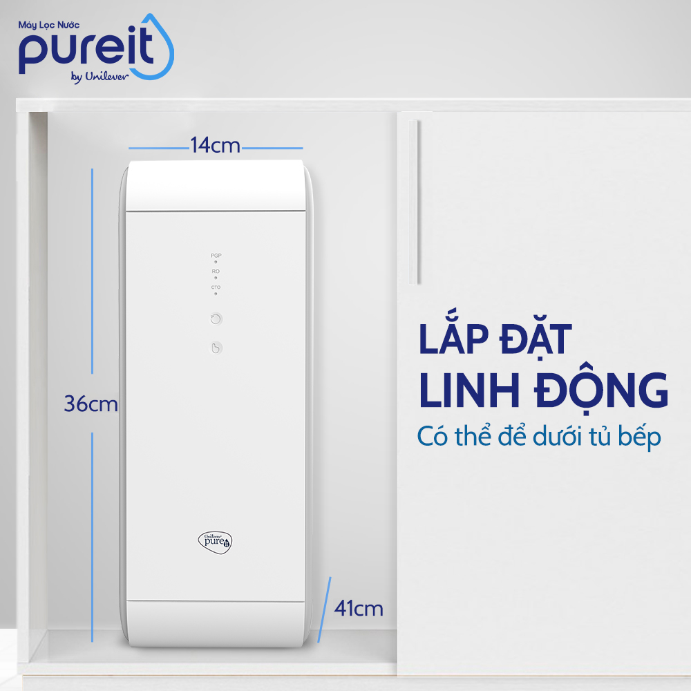 Máy lọc nước Pureit Delica Âm tủ bếp RO  11,000L UR5440 ,Hàng chính hãng