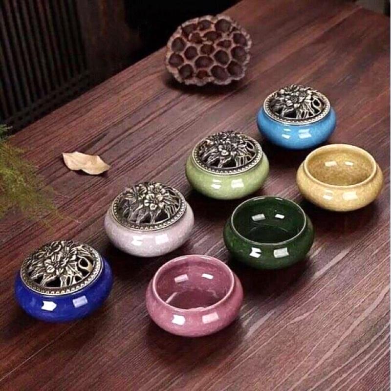 Lư Xông Trầm Hương CÁT AN Dùng Để Xông Khói Trầm Xua Đuổi Tà Khí, Hút Tài Lộc