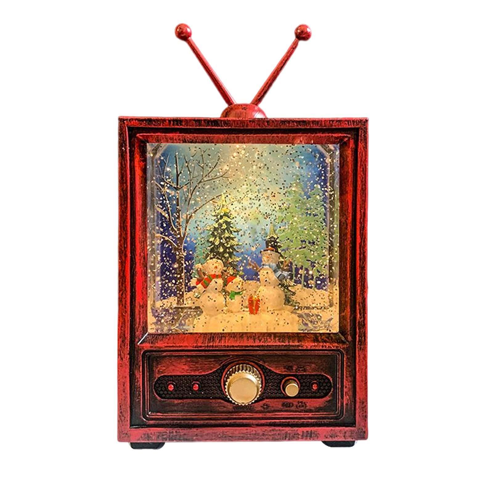 Christmas Music Box Lantern Christmas Scene for Home Decor Birthday Gift