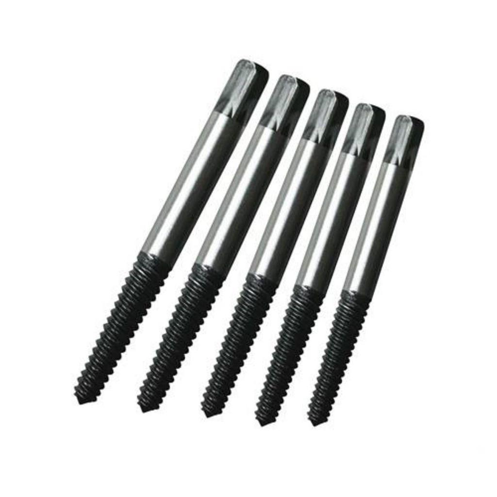 5x 4-18mm Small - Large Screw Extractor Set In Case Broken Stud Bolt Remover