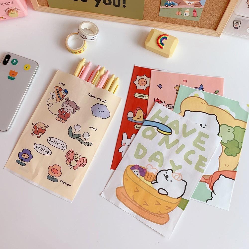Túi giấy đựng quà/scrunchies nhỏ xinh màu sắc dễ thương đáng yêu - MiuSua