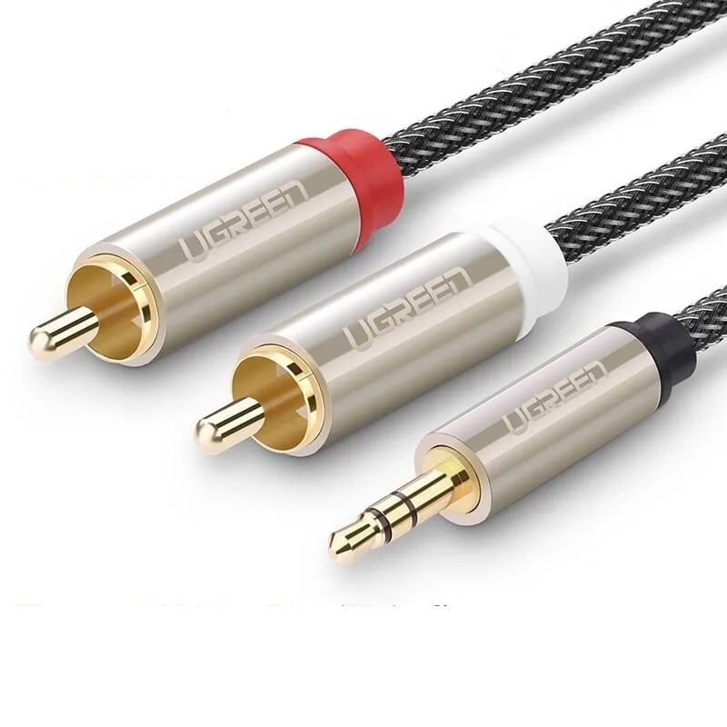 UGREEN 3.5Mm Ra 2Rca Stereo Audio Cáp 5M Av135-20825