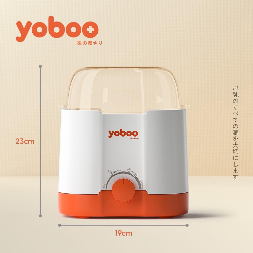 Máy hâm nóng sữa đôi 3in1 Yoboo YB-0041 thiết kế "3 TRONG 1" dùng hâm nóng, rã đông, tiệt trùng - Hàng chính hãng