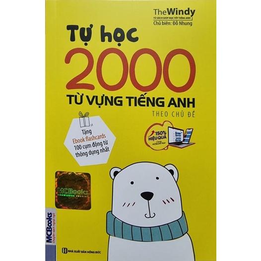 Sách - Tự Học 2000 Từ Vựng Tiếng Anh Theo Chủ Đề Phiên Bản Khổ Nhỏ Dành Cho Người Mới Bắt Đầu - Học Kèm App Online
