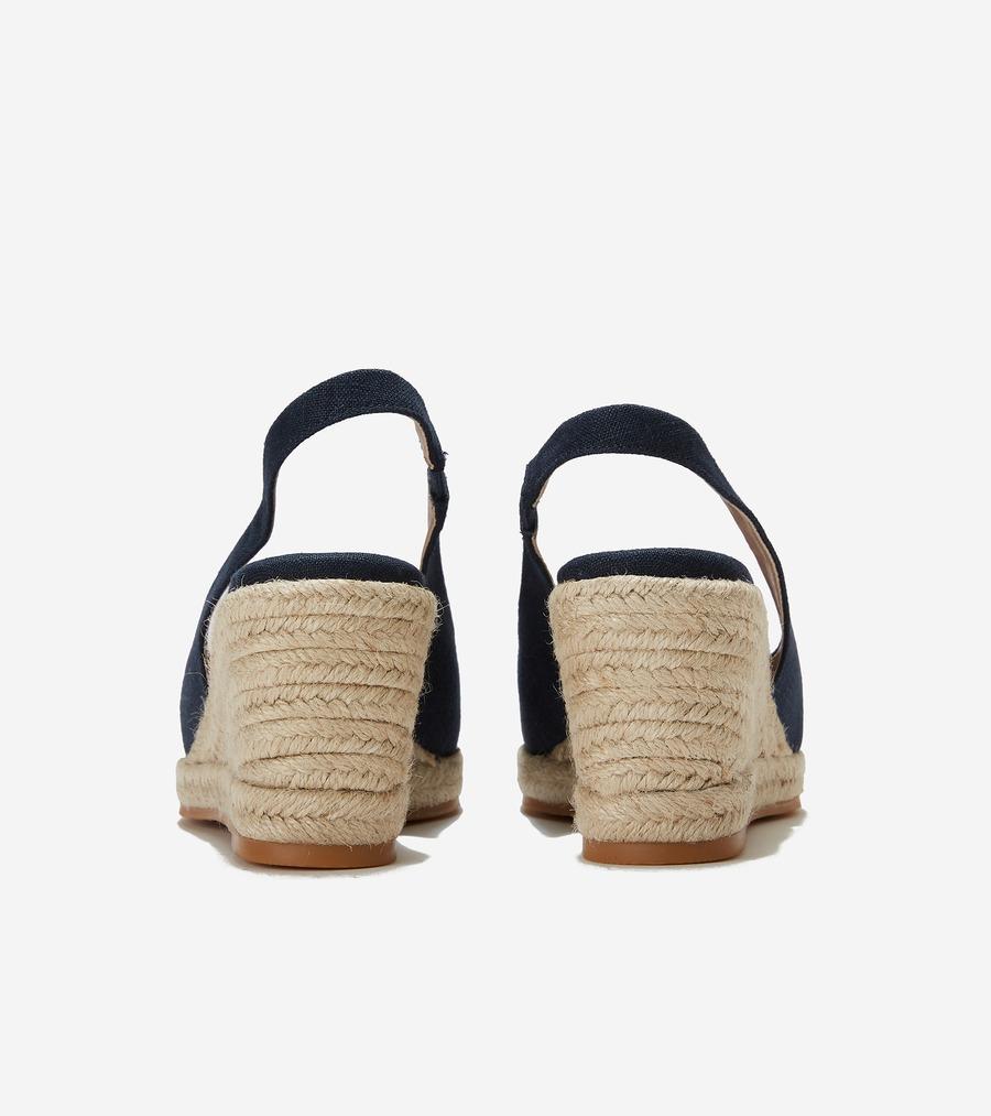 GIÀY ĐẾ XUỒNG COLE HAAN NỮ CF ESPADRI WED SLINGBBACK 80 W27874 231