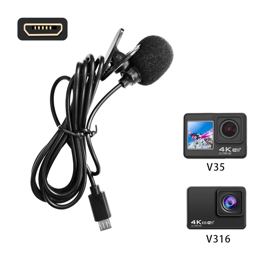 Độ Trung Thực Cao Micro Ngoài Camera Thể Thao Camera Hành Động Cáp Kết Nối Micro USB Chiều Dài 1.5M V39 V316