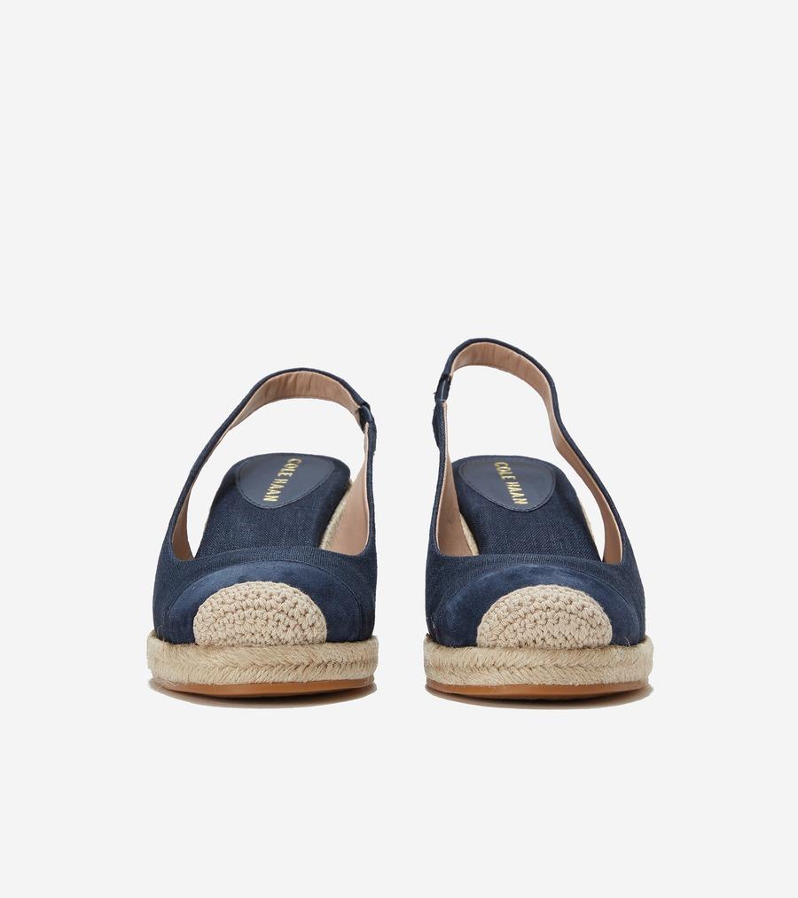 GIÀY ĐẾ XUỒNG COLE HAAN NỮ CF ESPADRI WED SLINGBBACK 80 W27874 231