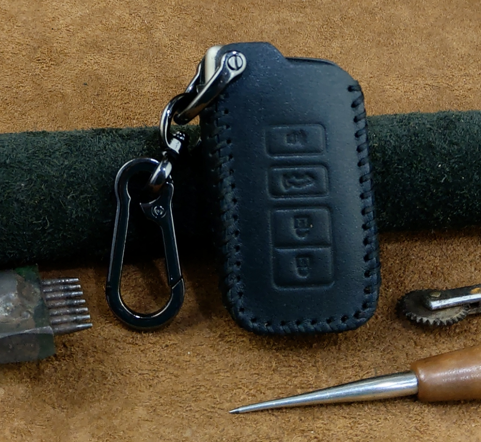 Bao Da Chìa Khóa Ô Tô Lexus GS NX RX IS ES GX LX RC 200 250 350 LS 450H 300H 4 nút bấm Da Bò Thật - hãng chính hãng