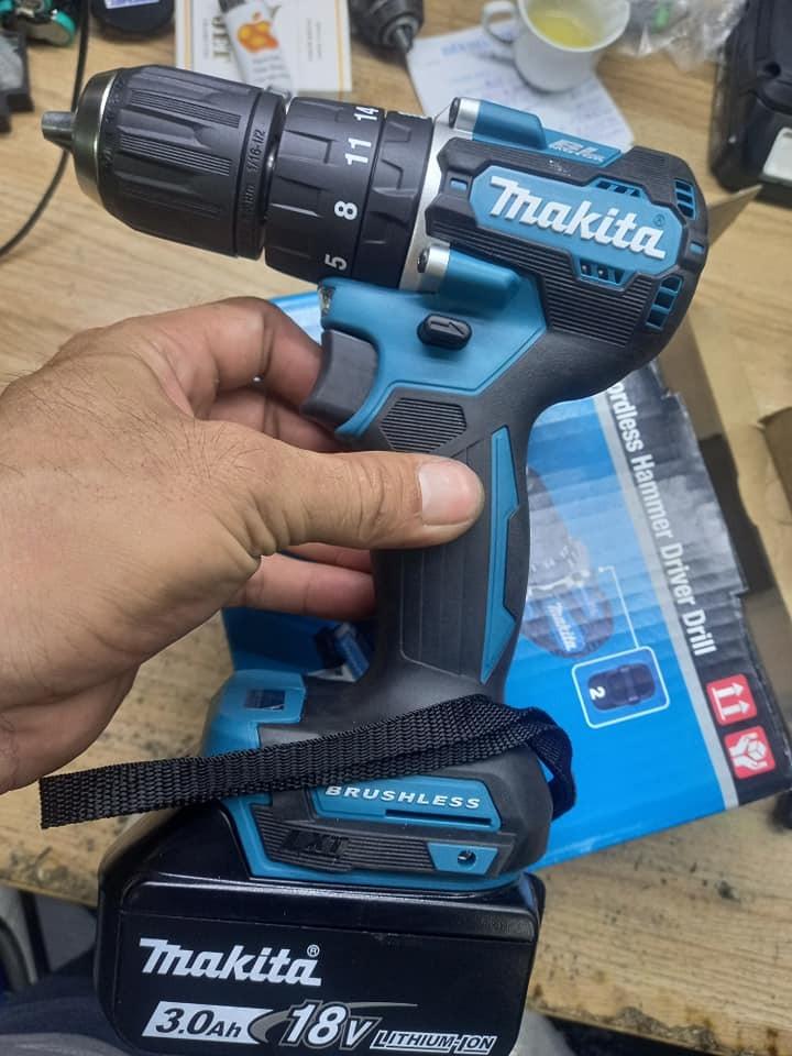 MÁY KHOAN BÚA, VẶN VÍT DÙNG PIN MAKITA DHP487Z- HÀNG CHÍNH HÃNG