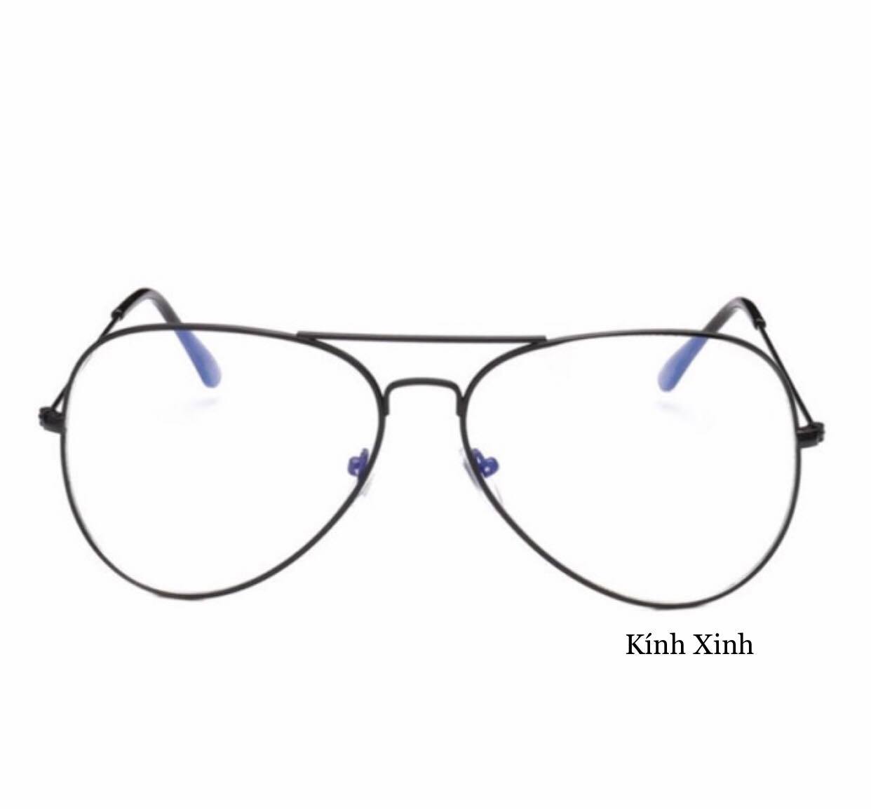 Kính Mát Nam Nữ Mắt Chuồn Thời Trang Gọng Kim Loại Tăm