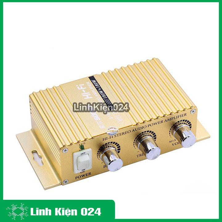 Âm ly SON 8251B - Vỏ Nhôm 12V - Load 4Ω-8Ω