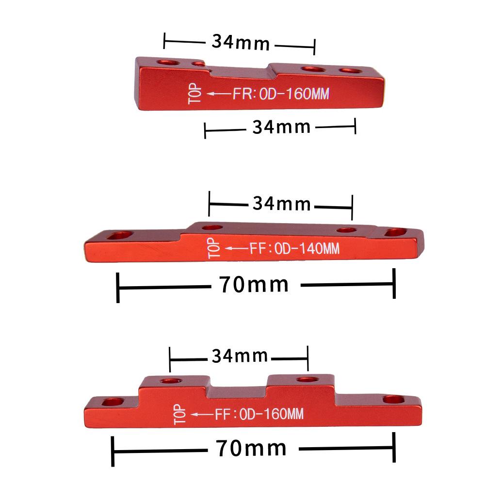 Bộ điều hợp phanh kim nhôm 7075, độ bền cao và đĩa siêu nhẹ cho rôto 140mm / 160mm