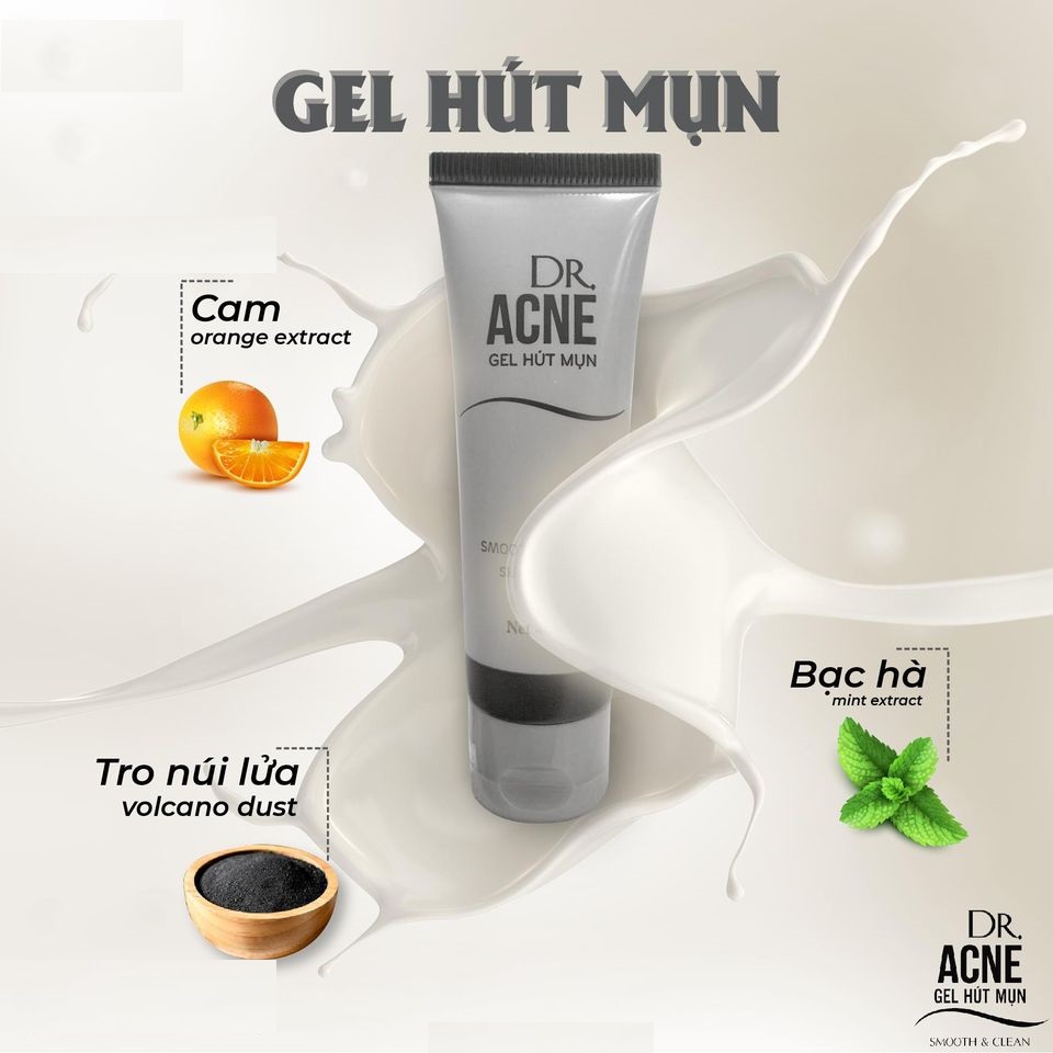 GEL HÚT MỤN TRO NÚI LỬA DR ACNE 40ml