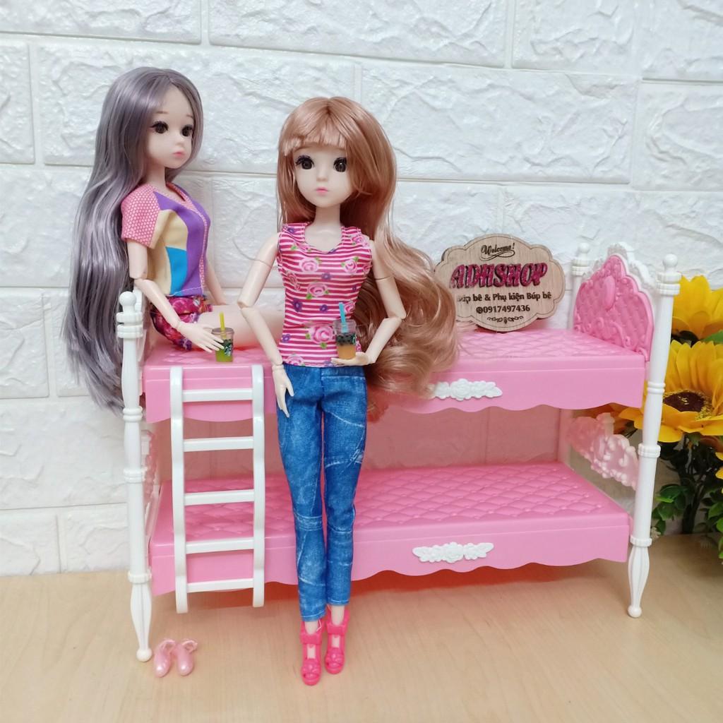 Giường Tầng Cho Búp Bê Barbie 30cm Adhshop