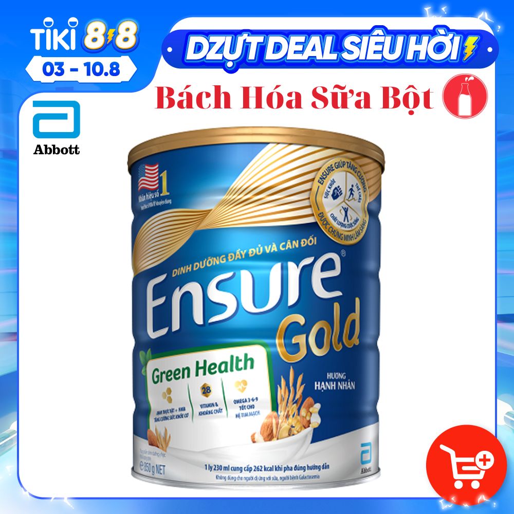 Sữa bột Ensure Gold Green Health (850g)