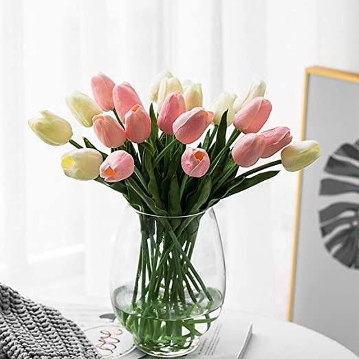 Đóa hoa tulip nhân tạo trang trí sân vườn / nội thất / văn phòng / tiệc cưới