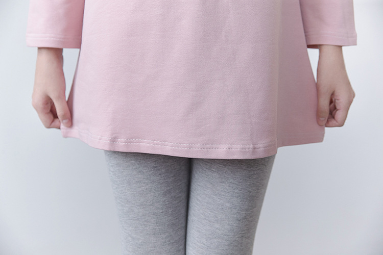 Áo bầu thu đông dáng dài thun cotton AB1197