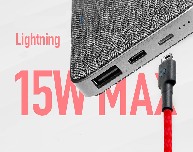 Sạc Dự Phòng OME QB910M 10000mAh Chuẩn Mfi có chân sạc lightning
