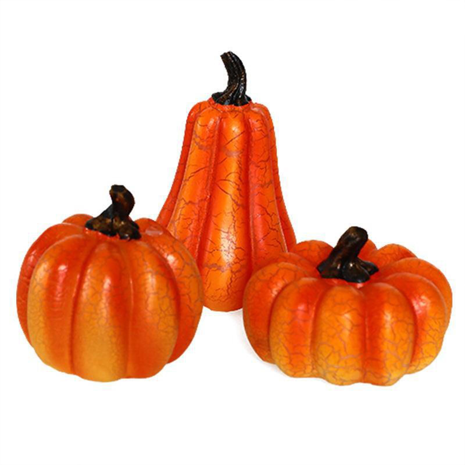 Fake Pumpkins Model Simulation Pumpkins Model DIY Harvest Decorative Realistic Artificial Vegetables for Halloween Fall Decor
