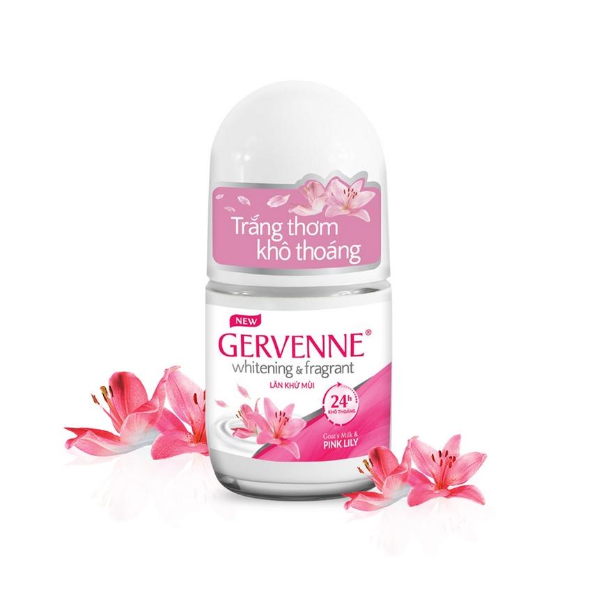 Lăn khử mùi trắng da Gervenne Pink Lily 25ml