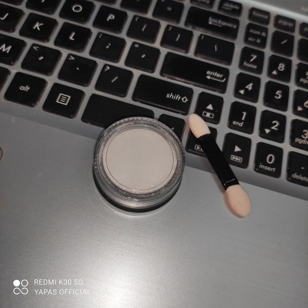 Nhũ rắc móng nail đen trắng tinh thể màu, hũ nhũ cát nail kim cương mịn ánh màu kim tuyến