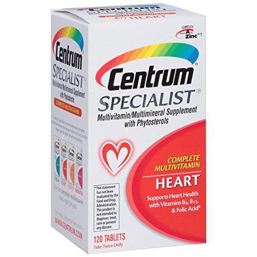 Centrum Specialist Heart Complete Multivitamin / Multimineral Supplement with Phytosterols Tablet, Vitamin D3 and Vitamin B