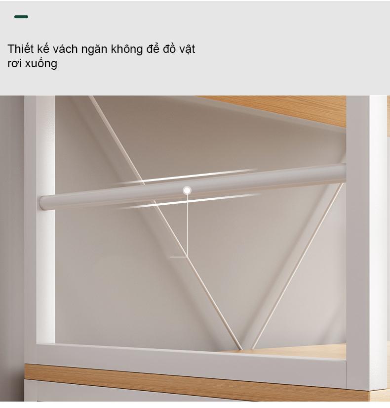 Tủ để đồ nhà bếp đa năng nhiều tầng kèm tủ và ngăn kéo tiện dụng phù hợp với mọi không gian