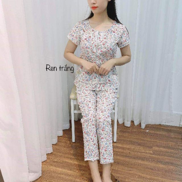 Quần áo mặc nhà cổ ren xinh