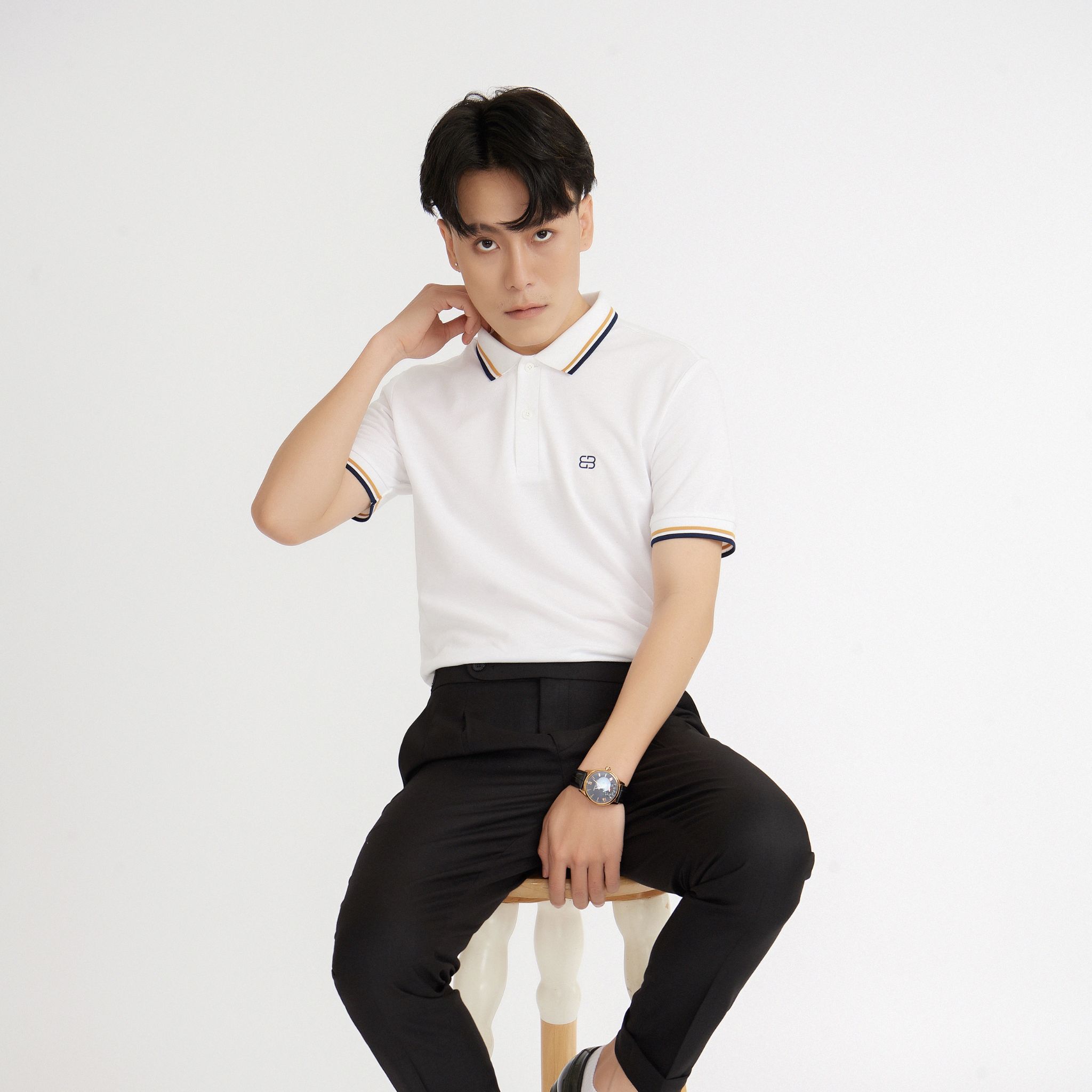 Áo Polo Nam Vải Cotton Cá Sấu Gai Cao Cấp BARRY - PM1233