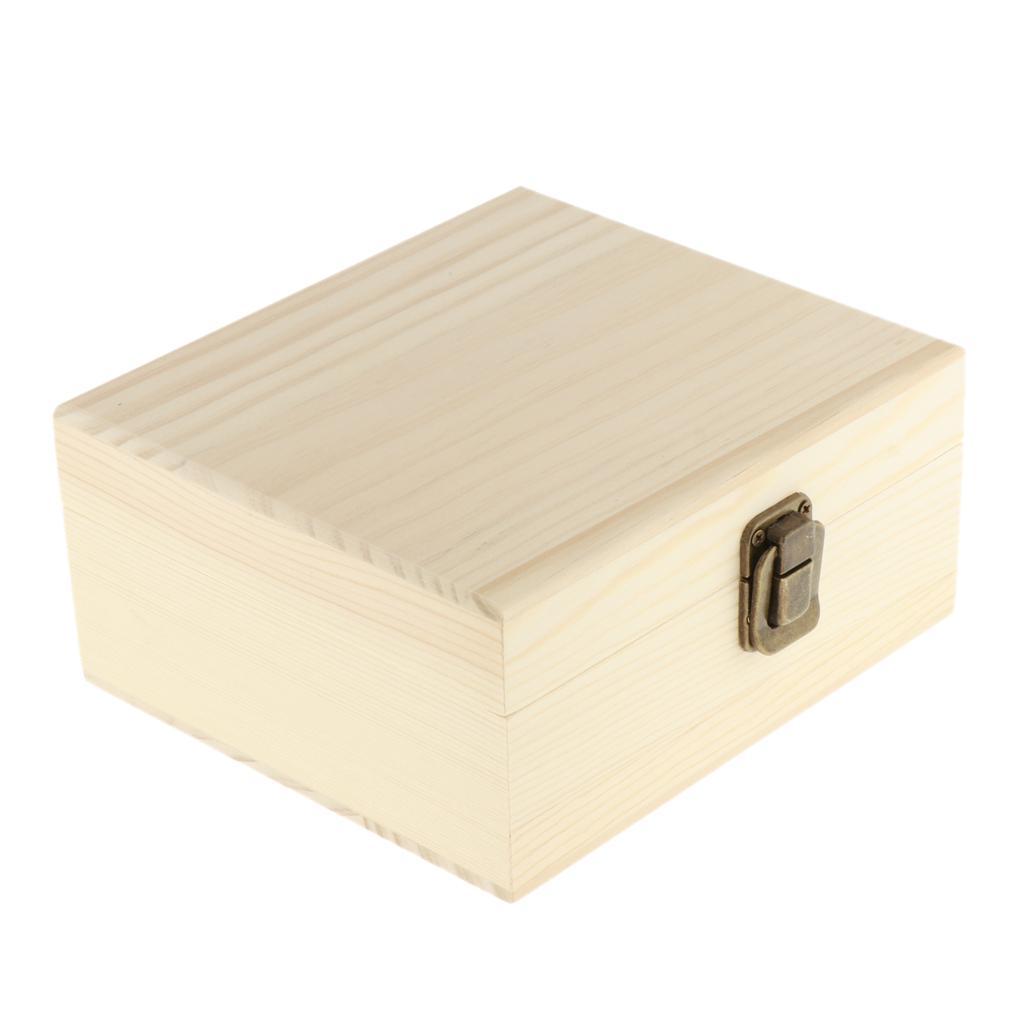 12 Slots 15ML Wooden Box Storage Case Essential Oil Perfume Display Holder