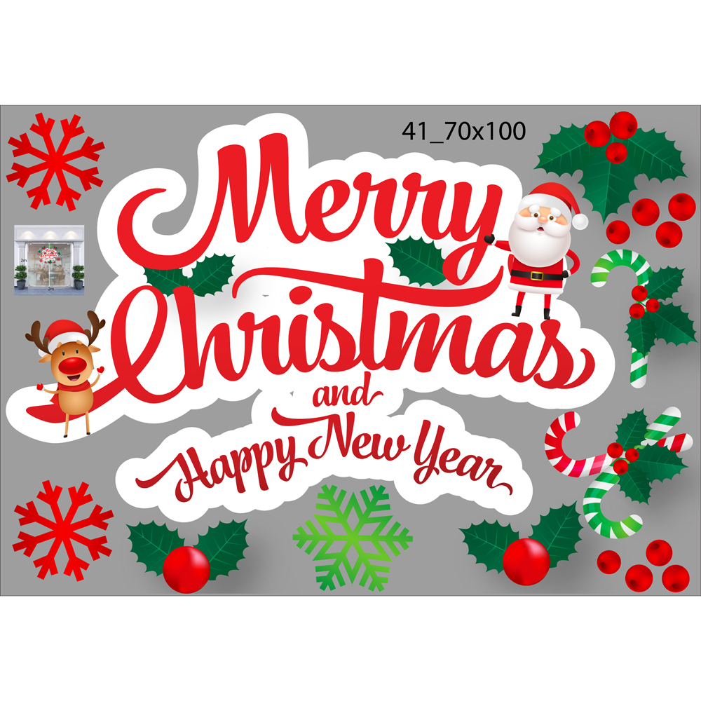 DECAL TRANG TRÍ NOEL 2021 COMBO SỐ 55