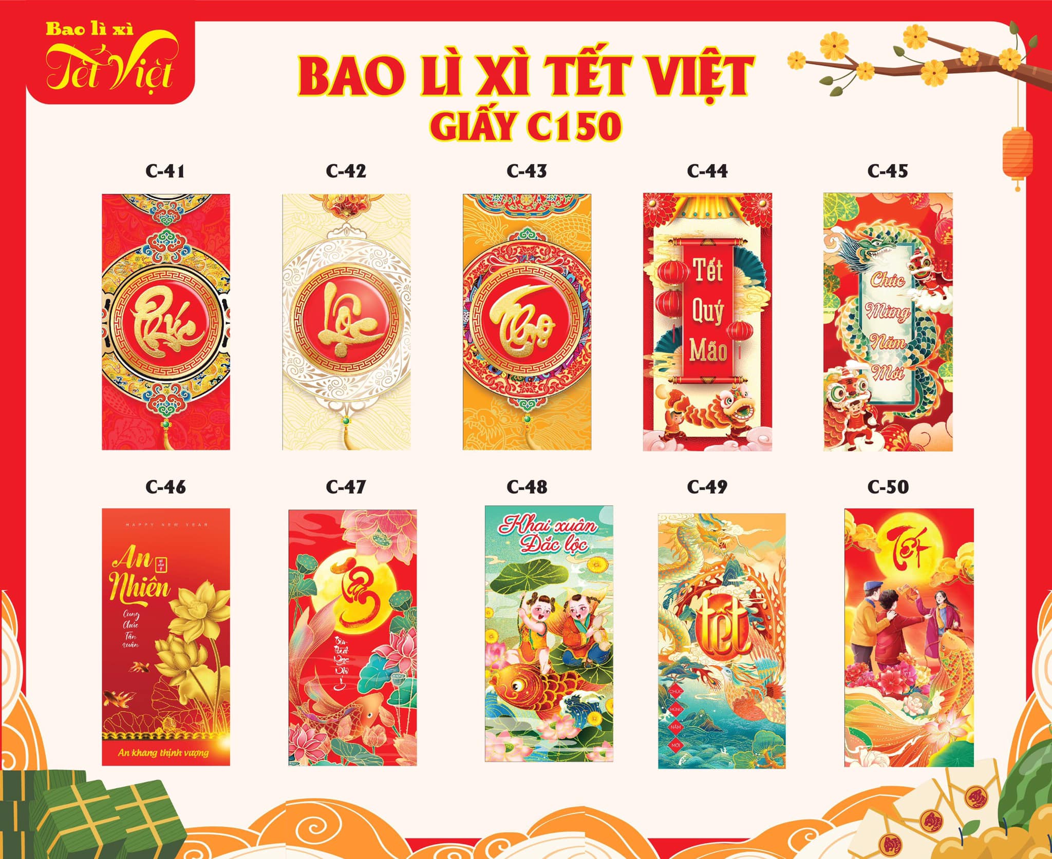 Combo 500 Bao Lì Xì Tết 2023