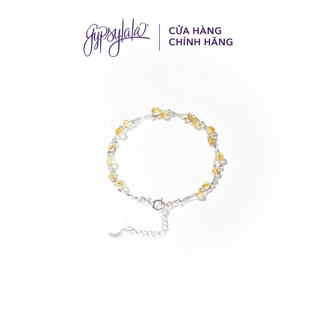 Vòng tay đá Thạch anh tóc vàng mini tinh tế SP002493 Gypsy.lala