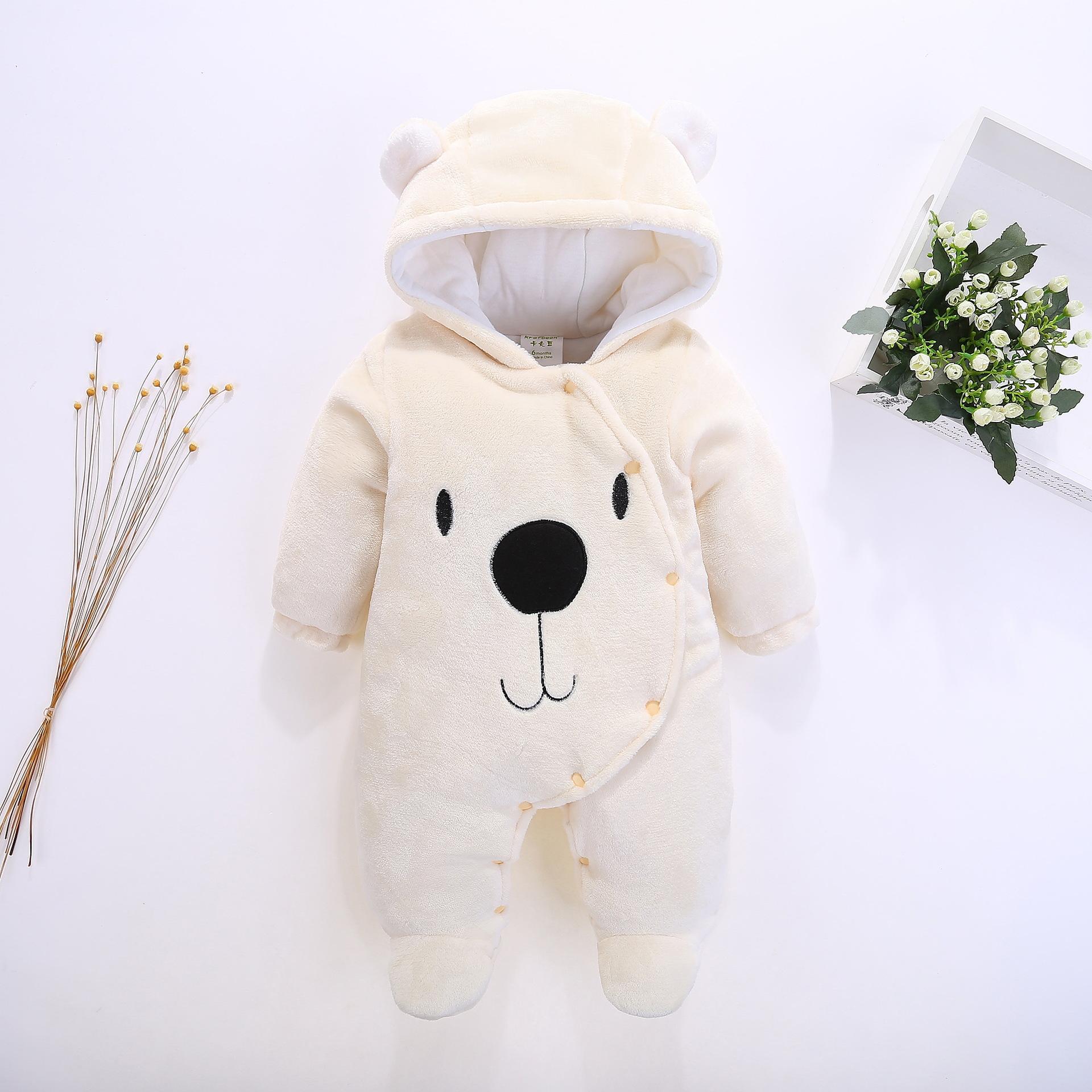 Đồ Em Bé Trai Bé Gái Quần Áo Cotton Sơ Sinh Cho Bé Rompers Dễ Thương Trẻ Sơ Sinh Mới Sinh Ra Mùa Đông Quần Áo 0-18M